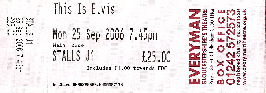 This is Elvis Ticket